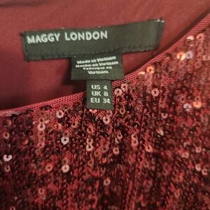 Maggy London Red Sequin Dress